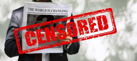 censorship man newspaper read news 4266441